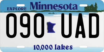 MN license plate 090UAD