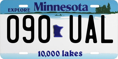 MN license plate 090UAL