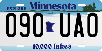 MN license plate 090UAO