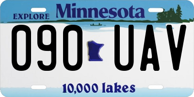 MN license plate 090UAV
