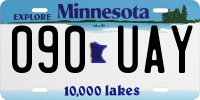 MN license plate 090UAY