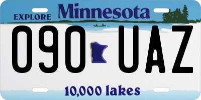 MN license plate 090UAZ