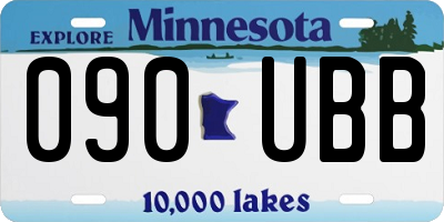 MN license plate 090UBB