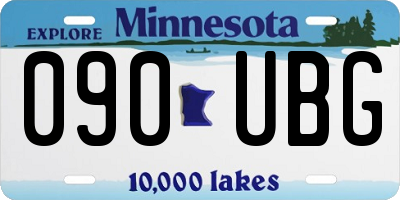MN license plate 090UBG