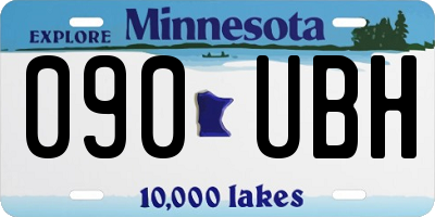 MN license plate 090UBH
