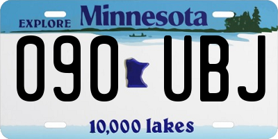 MN license plate 090UBJ