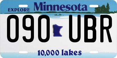 MN license plate 090UBR