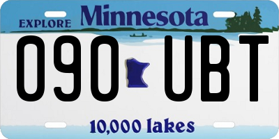 MN license plate 090UBT