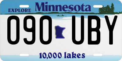 MN license plate 090UBY