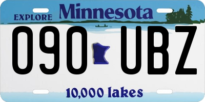 MN license plate 090UBZ