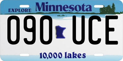 MN license plate 090UCE