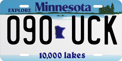 MN license plate 090UCK