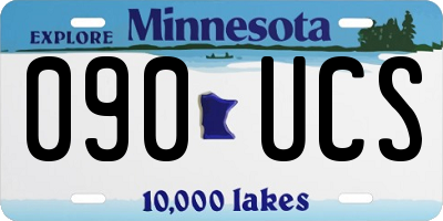 MN license plate 090UCS