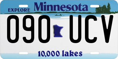 MN license plate 090UCV