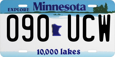 MN license plate 090UCW