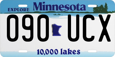 MN license plate 090UCX