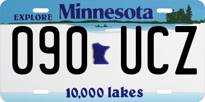 MN license plate 090UCZ