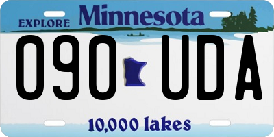 MN license plate 090UDA