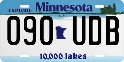 MN license plate 090UDB