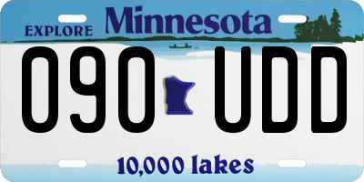 MN license plate 090UDD