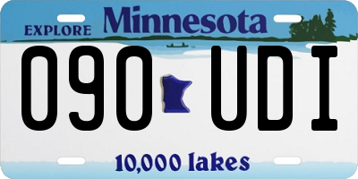 MN license plate 090UDI