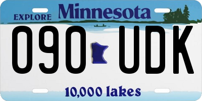 MN license plate 090UDK