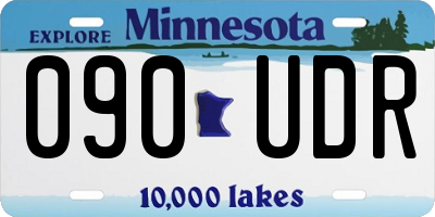 MN license plate 090UDR