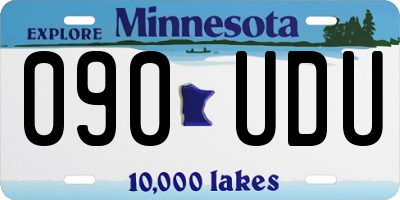 MN license plate 090UDU