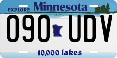 MN license plate 090UDV