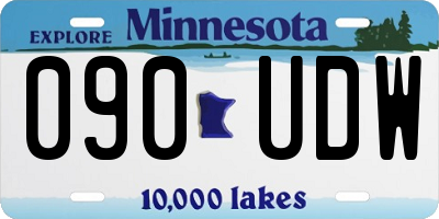 MN license plate 090UDW