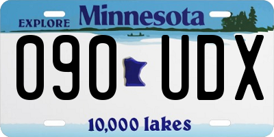 MN license plate 090UDX