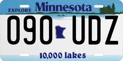 MN license plate 090UDZ