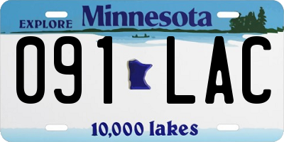 MN license plate 091LAC