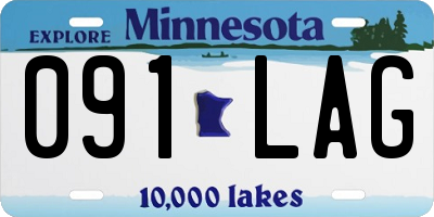 MN license plate 091LAG