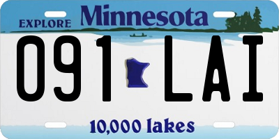 MN license plate 091LAI