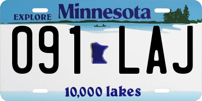 MN license plate 091LAJ