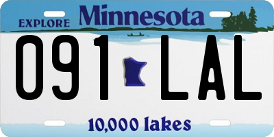 MN license plate 091LAL