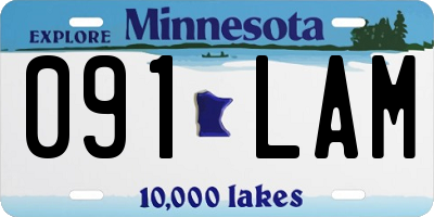 MN license plate 091LAM