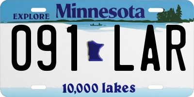 MN license plate 091LAR