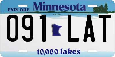 MN license plate 091LAT
