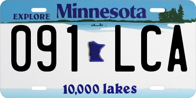 MN license plate 091LCA