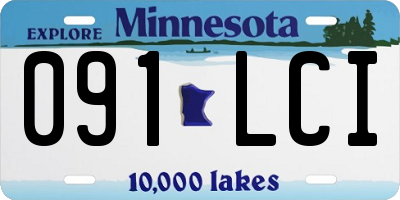 MN license plate 091LCI