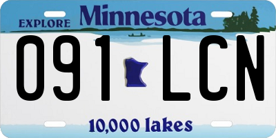 MN license plate 091LCN