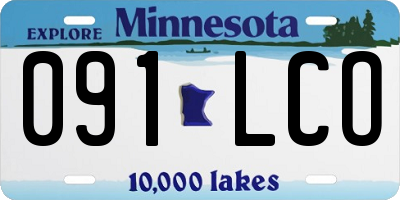 MN license plate 091LCO