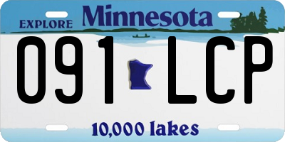 MN license plate 091LCP