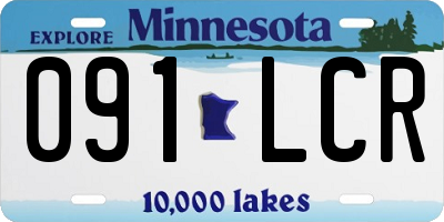 MN license plate 091LCR