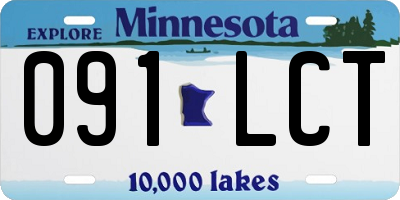 MN license plate 091LCT