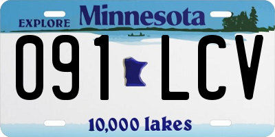 MN license plate 091LCV