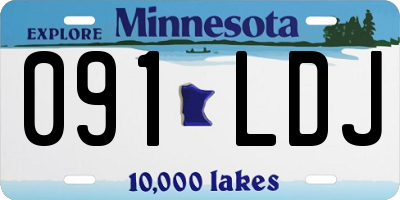 MN license plate 091LDJ