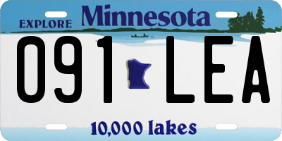 MN license plate 091LEA